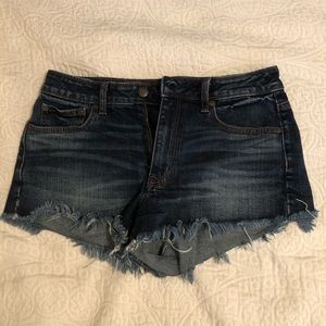 AE denim shorts